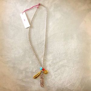 NWT Nancy Jones designed Feather Necklace